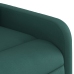 Sillón reclinable elevable tela verde oscuro