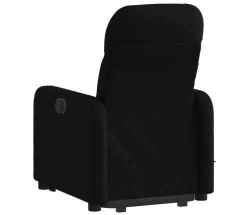 Sillón reclinable de masaje elevable tela negro