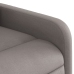 Sillón reclinable de masaje elevable tela gris taupé