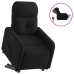 Sillón eléctrico reclinable elevable de tela negro