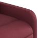 Sillón eléctrico reclinable elevable de tela rojo tinto