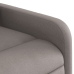 Sillón eléctrico reclinable elevable de tela gris taupe