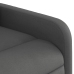 Sillón de masaje eléctrico reclinable elevable tela gris oscuro