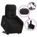 Sillón de masaje eléctrico reclinable elevable tela negro