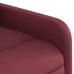 Sillón de masaje elevable eléctrico tela rojo tinto