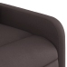 Sillón masaje eléctrico reclinable elevable tela marrón oscuro