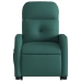 Sillón masaje eléctrico reclinable elevable tela verde oscuro