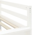 Cama alta niños con torre madera pino blanco negro 90x190 cm