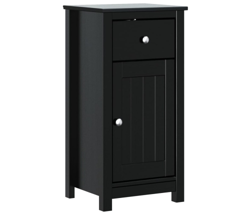 Juego de muebles de baño BERG 3 pzas madera maciza pino negro