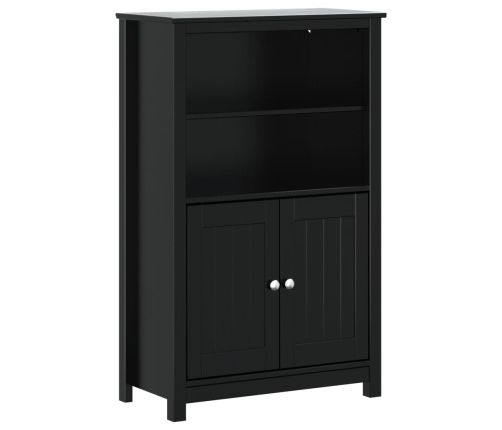 Juego de muebles de baño BERG 3 pzas madera maciza pino negro