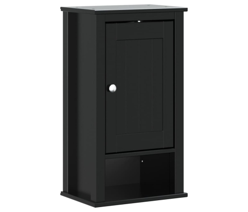 Juego de muebles de baño BERG 3 pzas madera maciza pino negro