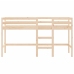Cama alta de niños con escalera madera maciza pino 90x190 cm
