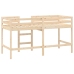 Cama alta de niños con escalera madera maciza pino 90x190 cm