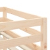 Cama alta de niños con escalera madera maciza pino 90x190 cm