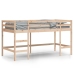 Cama alta de niños con escalera madera maciza pino 90x200 cm