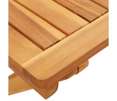 Mesa de jardín plegable madera maciza de acacia 50x50x50 cm