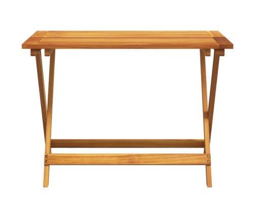 Mesa de jardín plegable madera maciza de acacia 90x52,5x65 cm