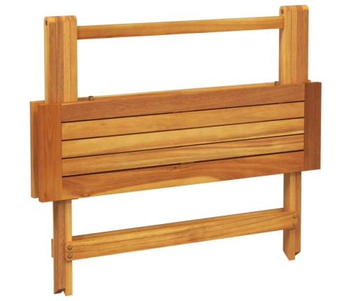 Mesa de jardín plegable madera maciza de acacia 90x52,5x65 cm