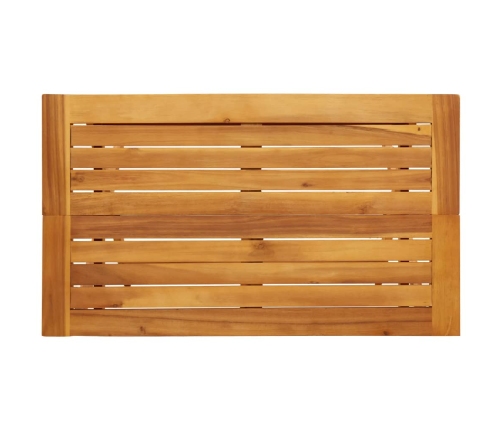 Mesa de jardín plegable madera maciza de acacia 90x52,5x65 cm