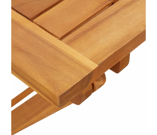 Mesa de jardín plegable madera maciza de acacia 90x52,5x65 cm