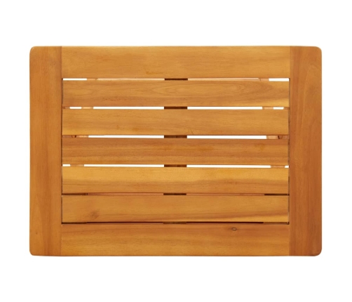 Mesa de jardín plegable madera maciza de acacia 50x36x60 cm