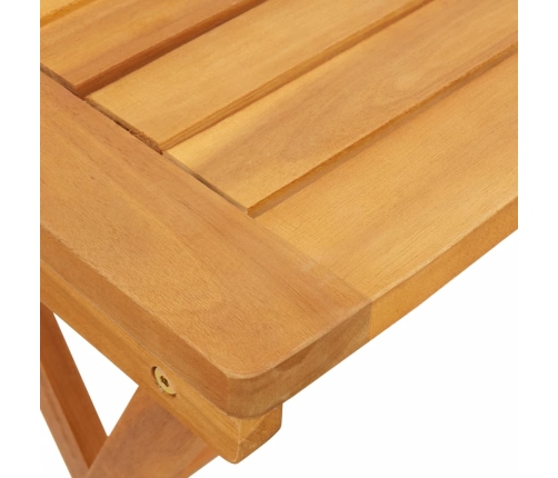 Mesa de jardín plegable madera maciza de acacia 50x36x60 cm