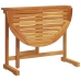 Mesa de balcón plegable madera maciza de acacia 90x60x72 cm