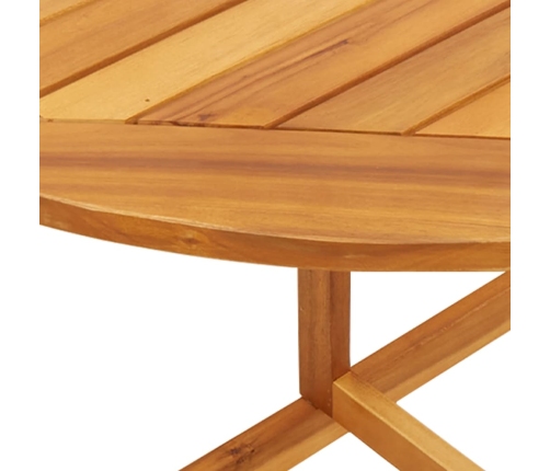 Mesa de balcón plegable madera maciza de acacia 90x60x72 cm