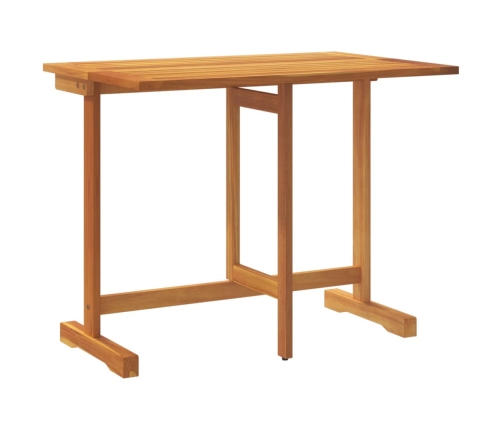 Mesa de balcón plegable madera maciza de acacia 90x60x72 cm