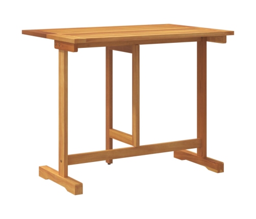 Mesa de balcón plegable madera maciza de acacia 90x60x72 cm