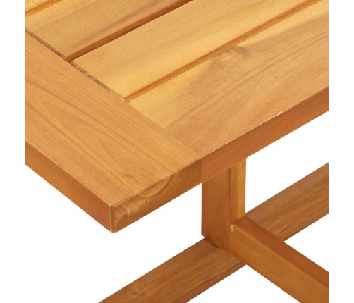 Mesa de balcón plegable madera maciza de acacia 90x60x72 cm