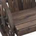 vidaXL Sillones de jardín Adirondack 4 uds madera maciza de abeto