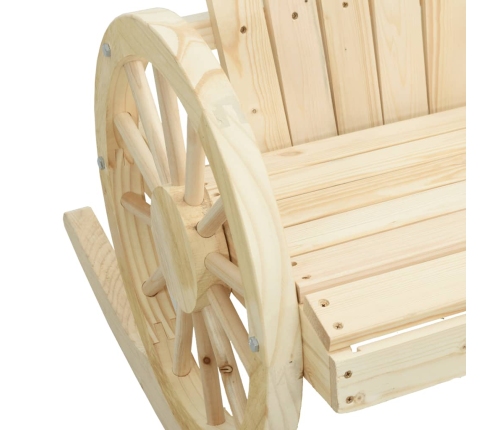 Sillas mecedoras Adirondack 2 uds madera maciza de abeto