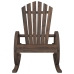 Sillas mecedoras Adirondack 2 uds madera maciza de abeto