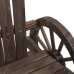 Juego de muebles de jardín 4 piezas madera maciza de abeto