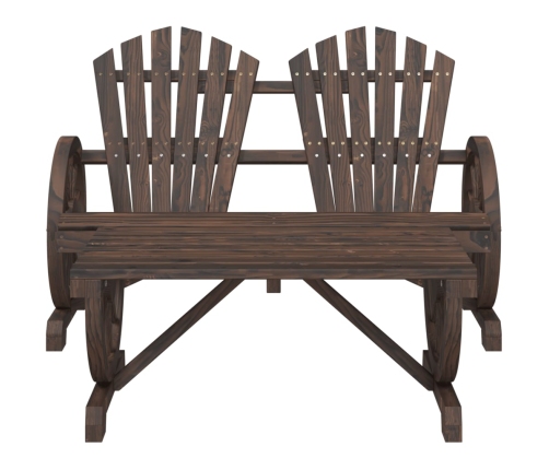 Juego de muebles de jardín 4 piezas madera maciza de abeto