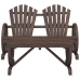 Juego de muebles de jardín 4 piezas madera maciza de abeto