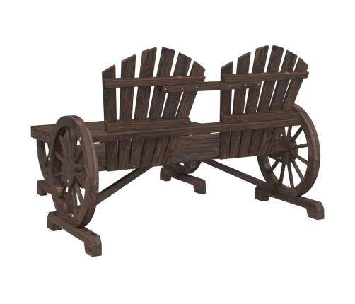 Juego de muebles de jardín 4 piezas madera maciza de abeto