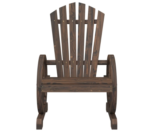 Juego de muebles de jardín 4 piezas madera maciza de abeto