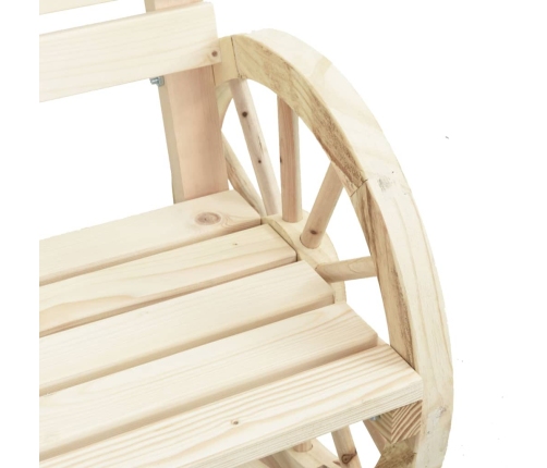 Juego de muebles de jardín 4 piezas madera maciza de abeto