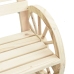 Juego de muebles de jardín 4 piezas madera maciza de abeto