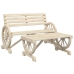 Juego de muebles de jardín 4 piezas madera maciza de abeto