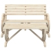 Juego de muebles de jardín 4 piezas madera maciza de abeto
