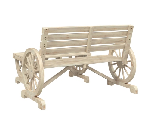 Juego de muebles de jardín 4 piezas madera maciza de abeto