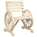Juego de muebles de jardín 4 piezas madera maciza de abeto
