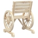 Juego de muebles de jardín 4 piezas madera maciza de abeto
