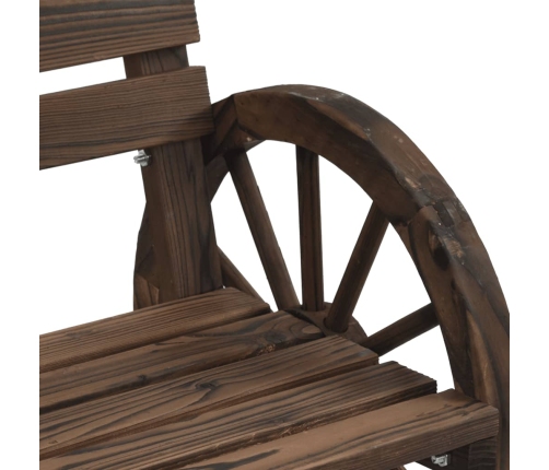 Juego de muebles de jardín 4 piezas madera maciza de abeto
