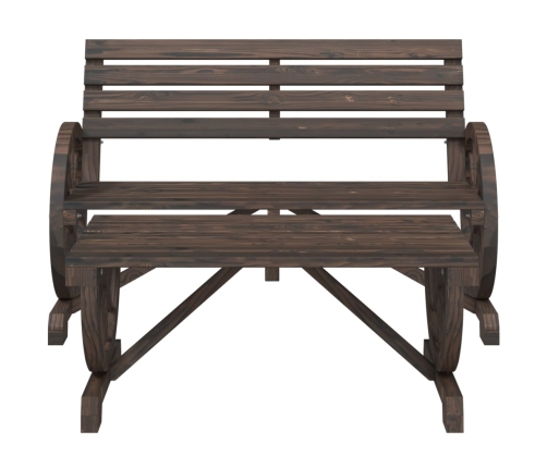 Juego de muebles de jardín 4 piezas madera maciza de abeto