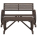 Juego de muebles de jardín 4 piezas madera maciza de abeto