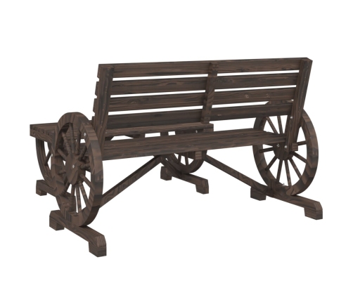 Juego de muebles de jardín 4 piezas madera maciza de abeto